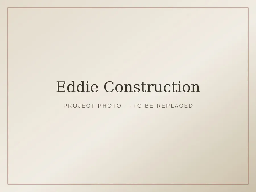 Example of full-house renovations by Eddie Construction